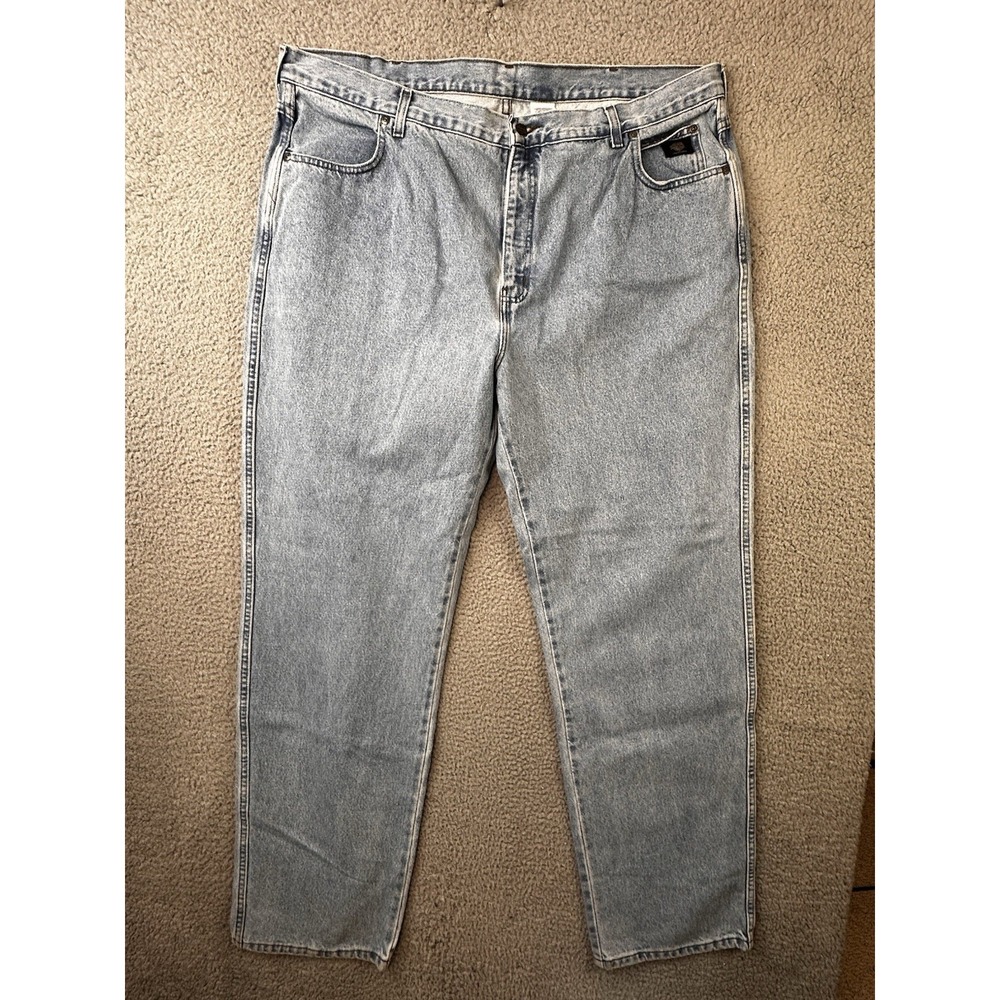 VTG Harley Davidson Jeans Men 46x36 (Fits 44x36) Traditional Fit Light Wash NWT